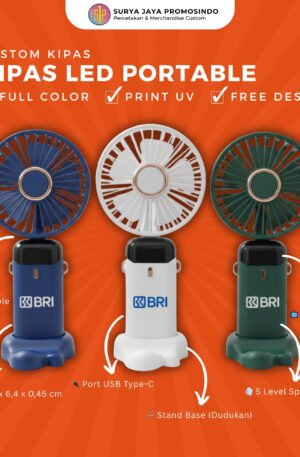 Custom Kipas LED Portable