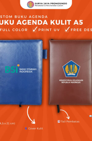 Custom Buku Agenda Kulit A5