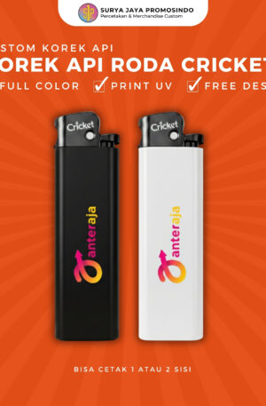Custom Korek Api Roda Cricket (Full Color)