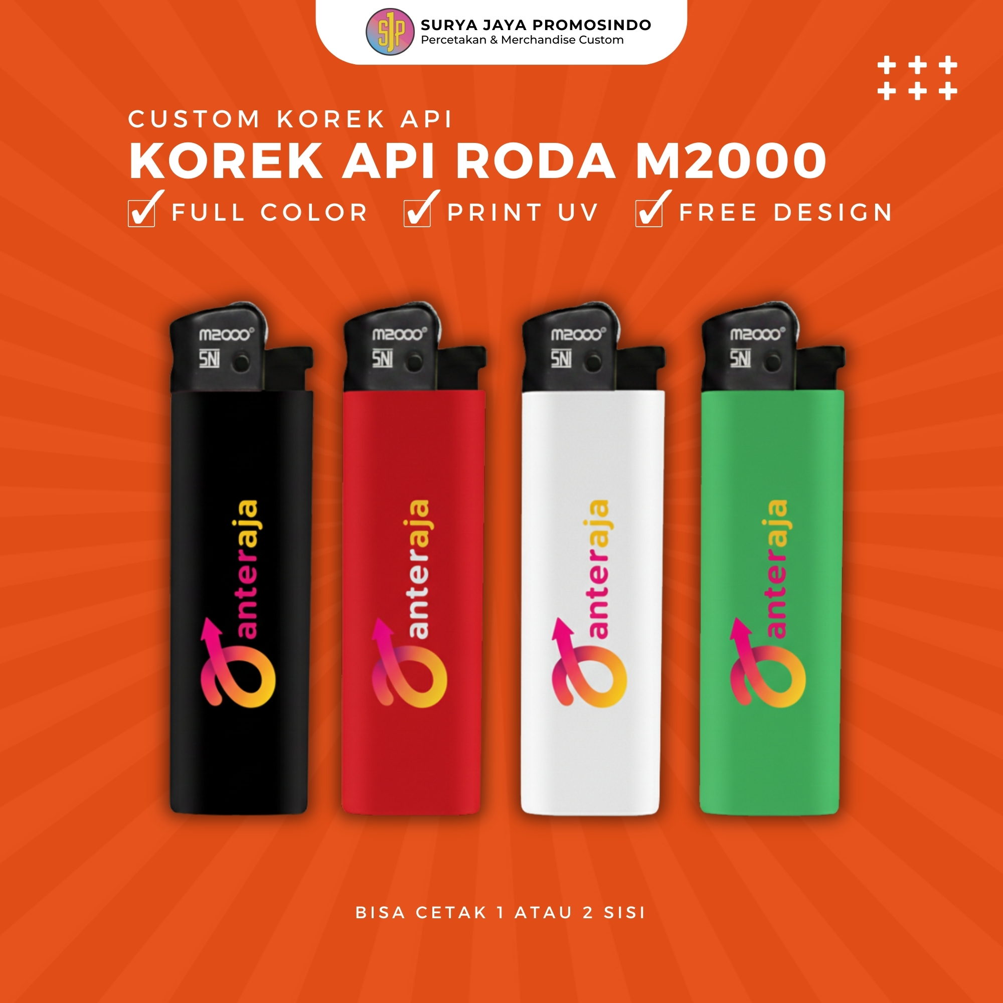 Korek Api Roda M2000 (Full Color)